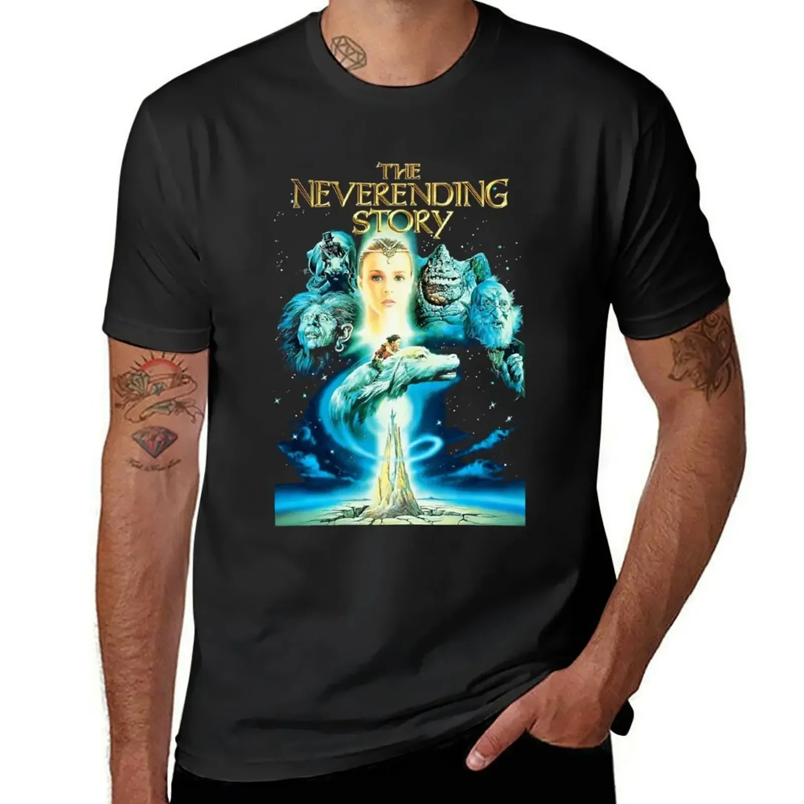 

Needed Gifts The Neverending Story Poster Artwork Graphic For Fans T-Shirt sports fans T-shirts for men cotton