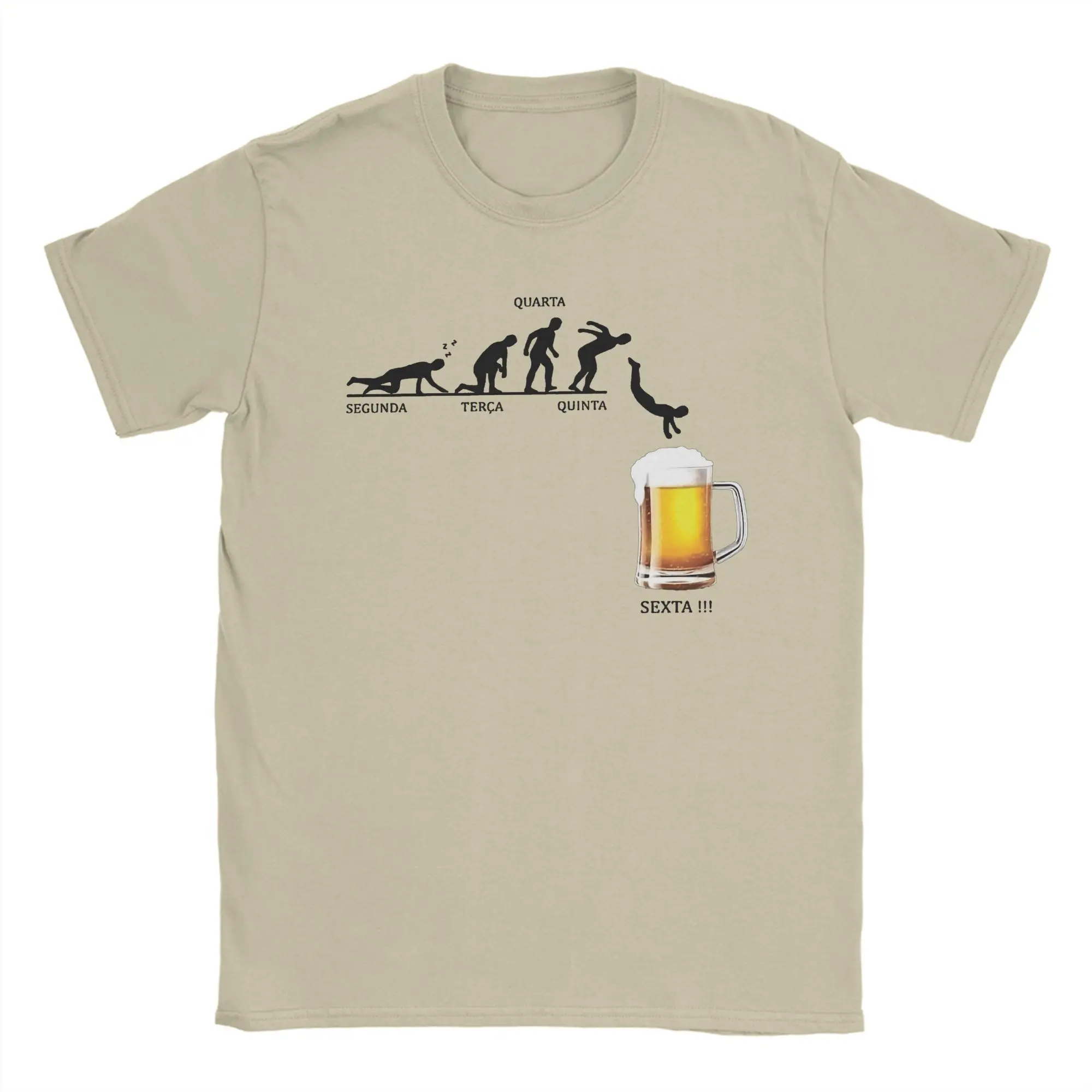 

Streetwear T Shirt Summer Beer Weekend Forecast Segunda Terca Qinta Sexta Jump Art Popular T-Shirts Cotton Tee Shirt for Men