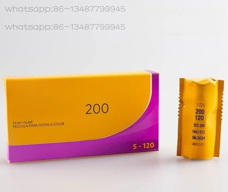 لون احترافي 120 ذهبي سلبي 200 لفة جديدة لفيلم ذهبي صورة ممارسة فيلم سلبي ملون #2