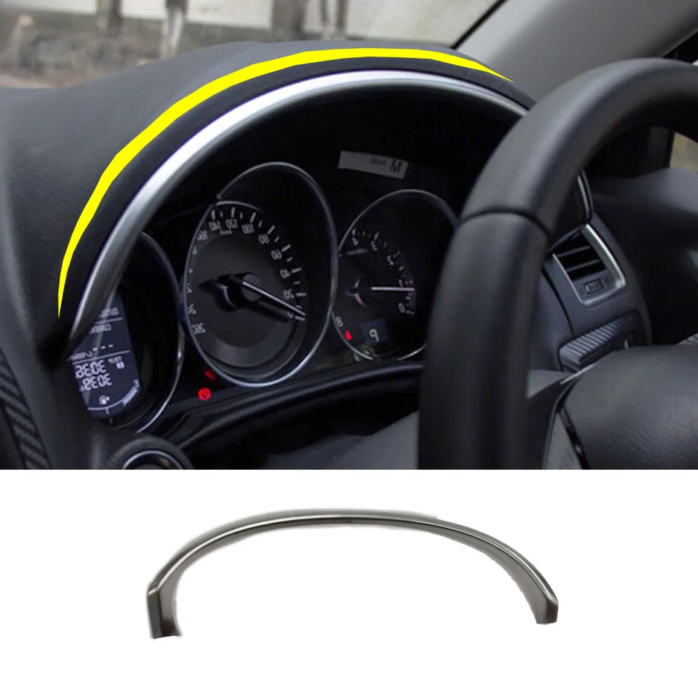 Car Sticker Styling Central Control Dash Board Instrument Panel Trim Frame 1pcs For Mazda CX-5 CX5 2012 2013 2014 2015 2016