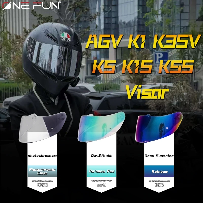 Helmet Visor For AGV K1 K3SV K5 K1S K5S GT4 Compact ST Photochromic Pinlock Lens Mask Shield Accessories Full Face Sunglass Vis