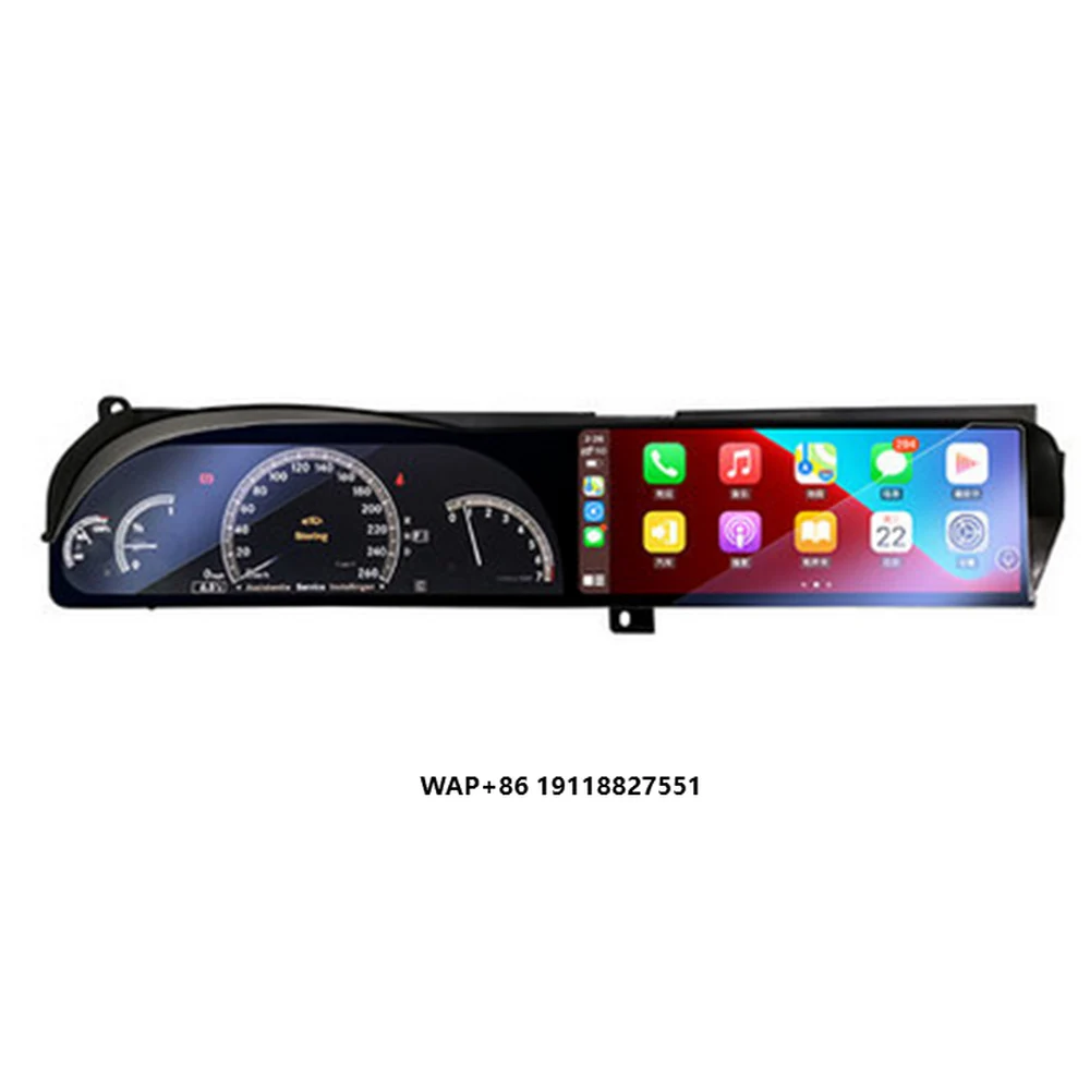 

Qualcomm Dual Screen 12.3" Car Digital Cluster Speedo Meter for S W221 2006-2013 Multimedia Player Car Radio