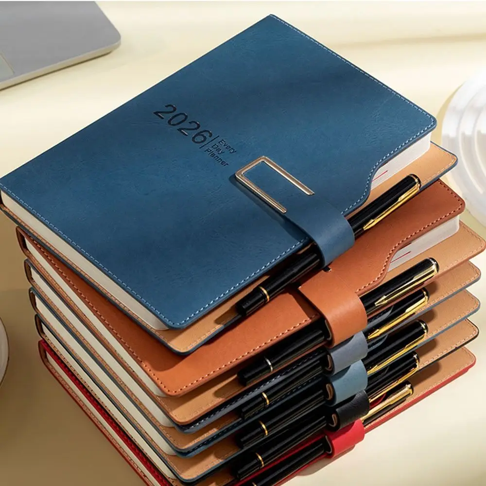 

180 Pages 2026 Schedule Planner Notepad English Efficiency To-do List Notebook 12 Months Self-discipline