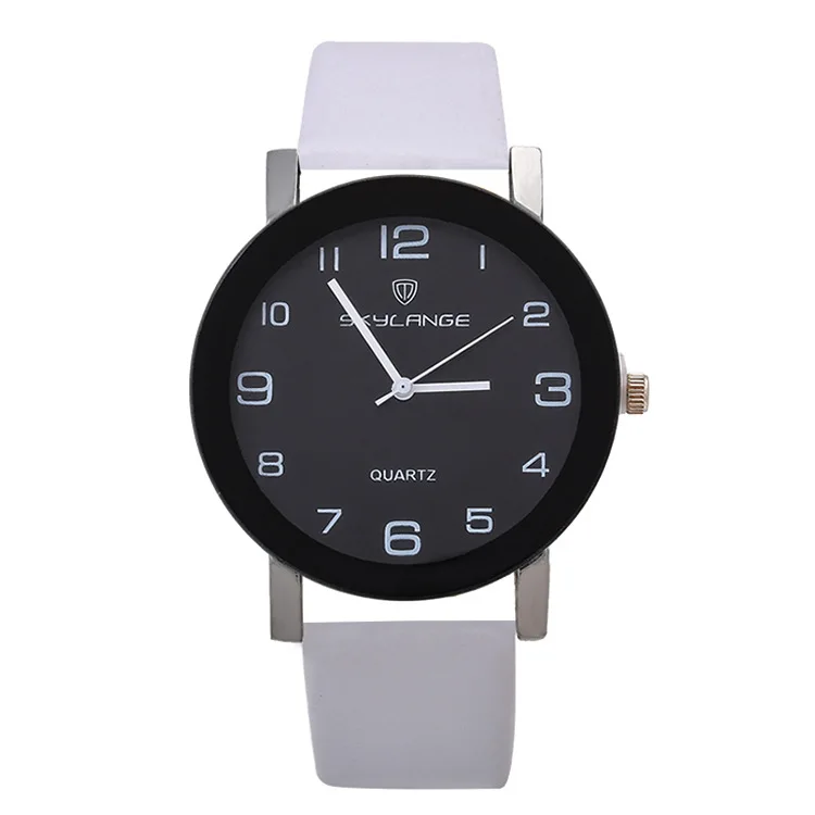 Reloj de cuarzo de cuero para hombre, cronógrafo informal de lujo, esfera redonda Simple, regalo de marca superior