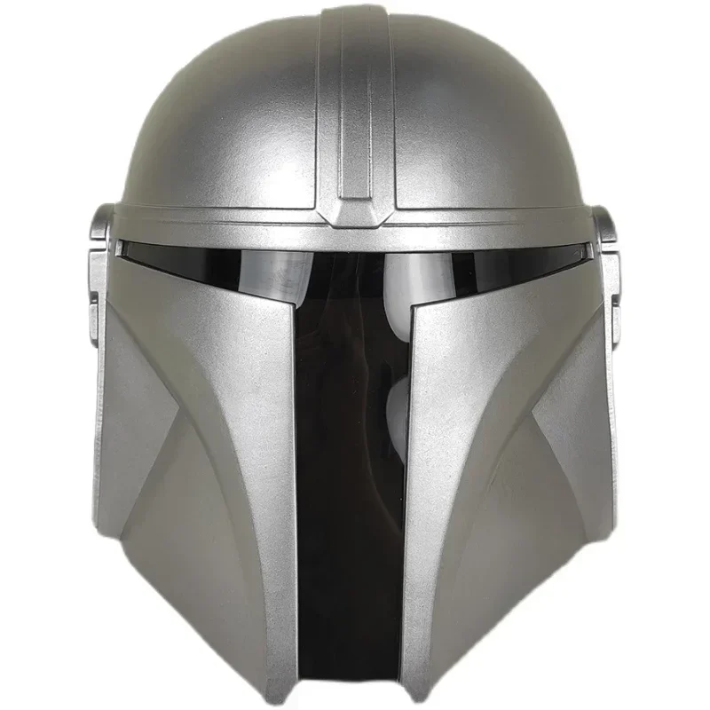 Replika hełmu Mandaloriana z twardego PVC, pełna maska na głowę, hełm Boby Fetta, maska cosplayowa, zabawka Mandaloriana, prezent urodzinowy dla mężczyzny. (Silver Gold Mandalor) — Zdjęcie 2 z 2