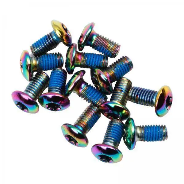 DIY Cycling Hardware Replacement M5x11.5mm Rotor Disc Bolt Set for Mountain Road Bicycle Parts Upgrades