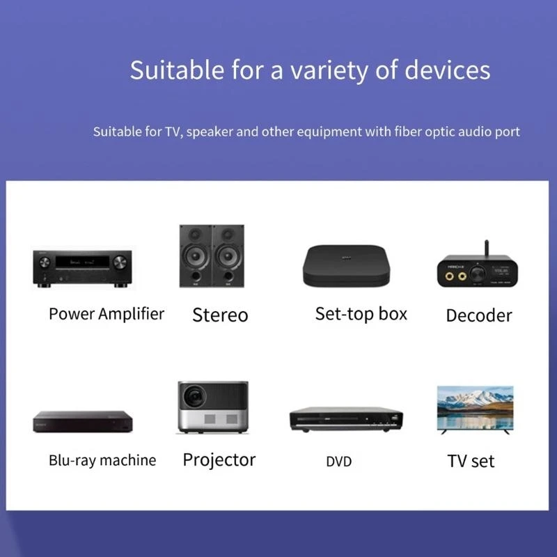 Nylon Braided SPDIF Optical Cable Male to Male for Superior Sound in Soundbar 83CF