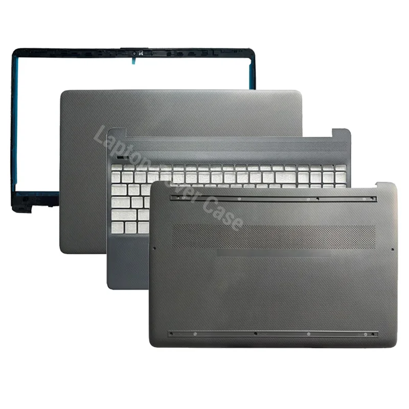 جديد لـ HP 15-DY 15T-DY 15-EF 15S-EQ 15s-FQ TPN-Q222 LCD الغطاء الخلفي/الحافة/المفصلات/Palmrest العلوي/الغطاء السفلي