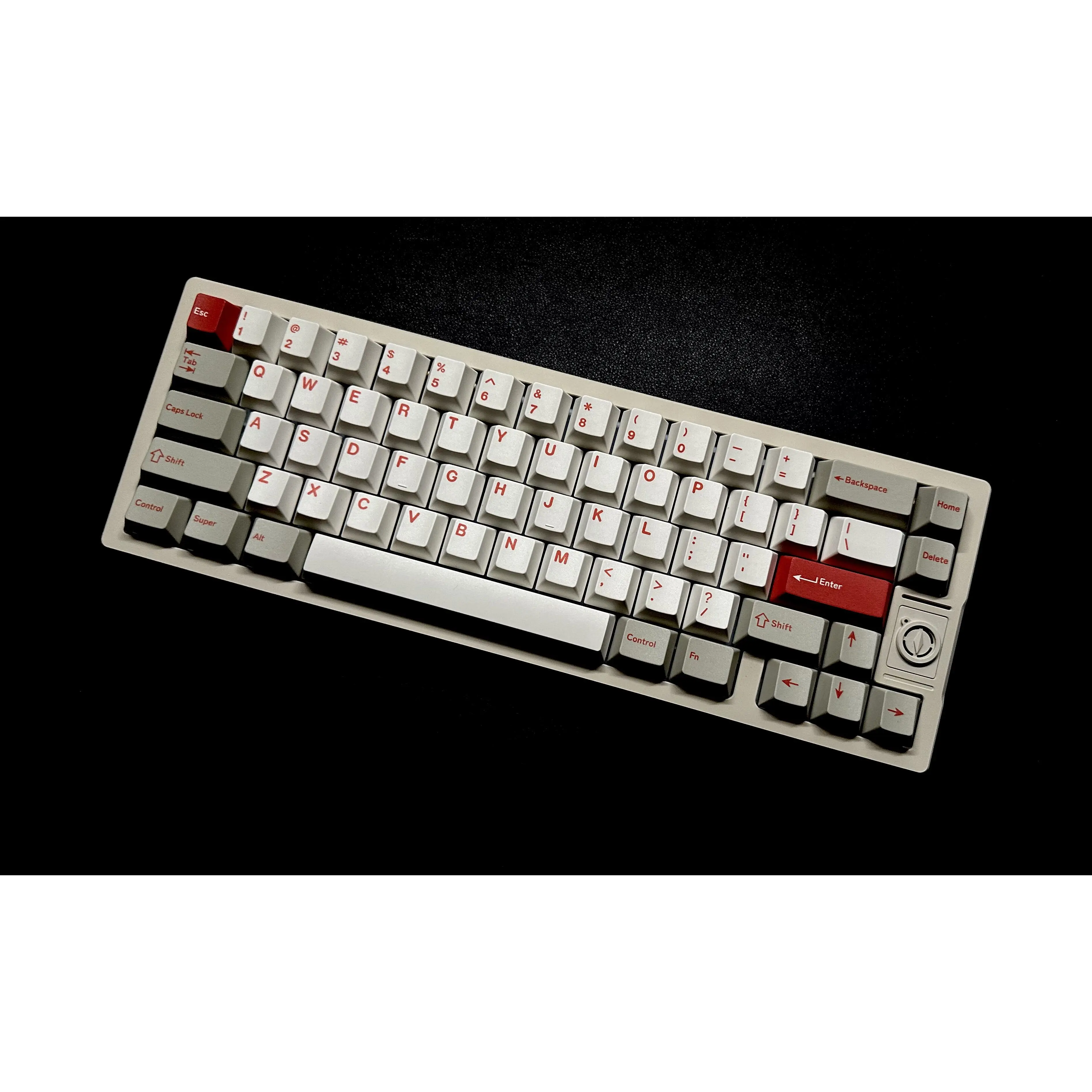 Keebox Shenpo DYE SUB PBT Red Alart Theme Cherry Profile Keycaps Light CapsLock для механической клавиатуры Hangul Корейские колпачки для клавиш