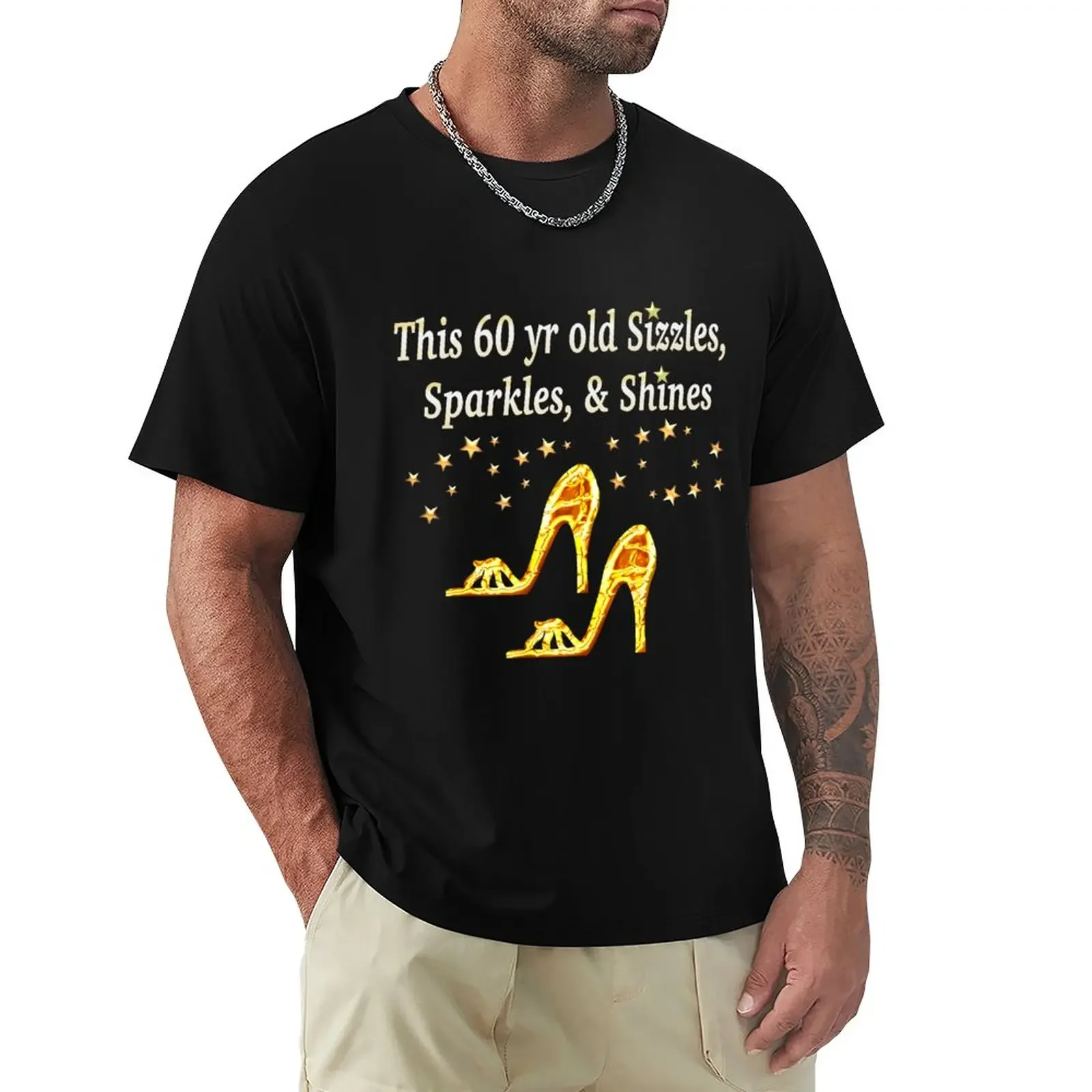 

GLAMOROUS GOLD 60TH BIRTHDAY T-Shirt blanks funnys graphics mens clothing