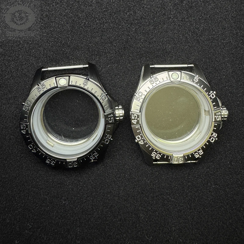 Smilelife 42mm Jet Pilots Watch Case Air Force Military Aviation No Logo For Avenger NH35 Automatic Movement Mod Parts