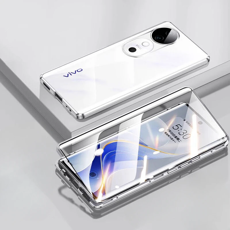 

ДЛЯ Vivo S19 Pro Чехол для телефона двухстороннее магнитное Полноразмерное стекло для VIVO VivoS19 S19Pro противошпионское прозрачное защитное покрытие