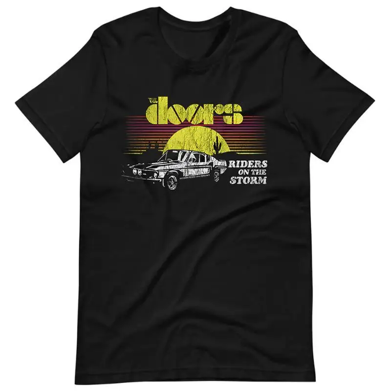 The Doors Rock Band Digital Direct Injection Short-Sleeved T-Shirt Cotton Material