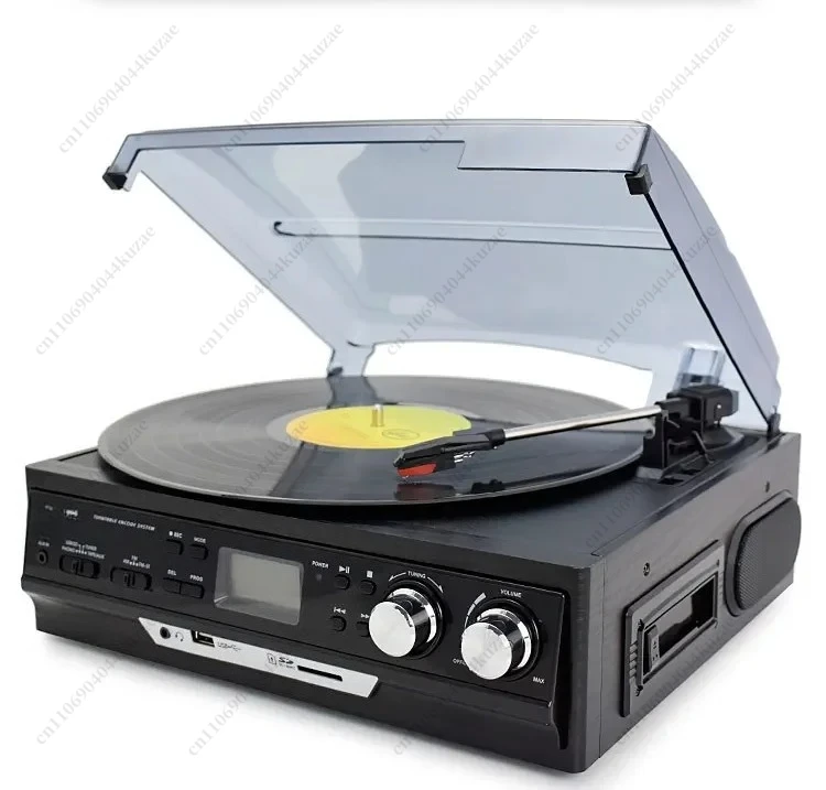 Multifunctional Modern Vinyl Record Player - Antique Old-Fashioned Phonograph with Radio U Disk Tape Bluetooth