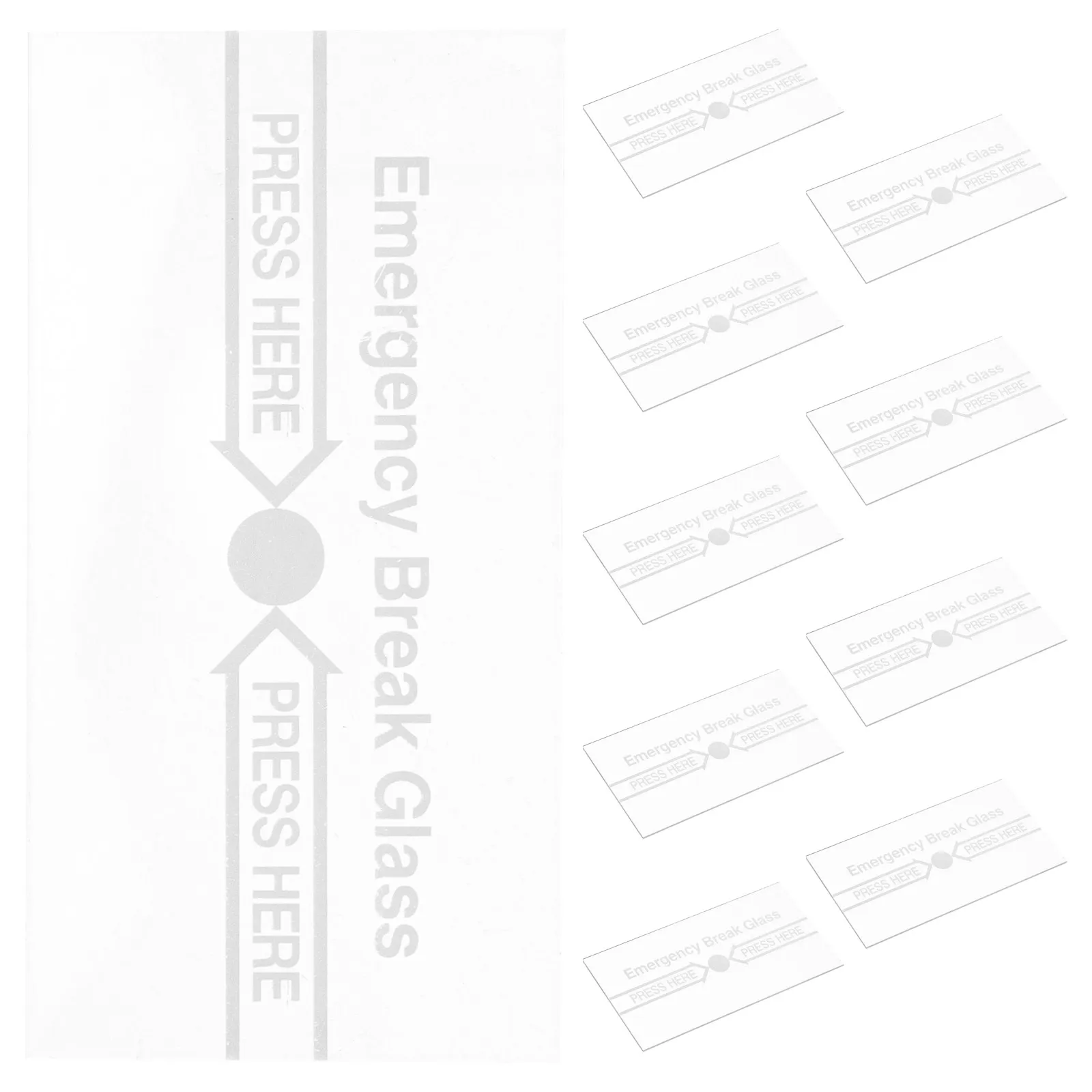 

10Pcs Fire Alarm Manual Switch Cover Replacement Glass Pieces Red Break Glass High Temperature Resistant Emergency Fire Safety