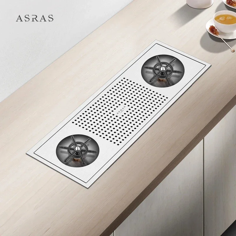 

ASRAS-6322X SUS304 Stainless Steel Glass Washer Milk Tea Wine Bar Cup Rinser Automatic High-pressure Double Sprinkler