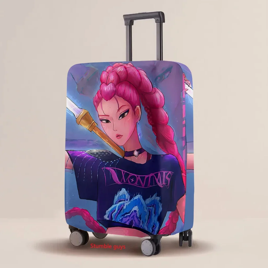 

Luggage Cover Kpop Demon Hunters Wear-Resistant Fashion Elastic Cartoon Print Protective Case Accessories​