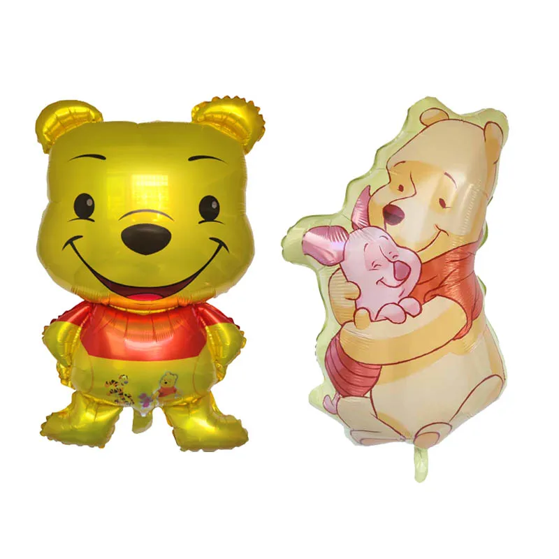 50pcs Disney Birthday Balloons Cartoon Winnie the Pooh Foil Figures Foil Inflatable Balloons Kids Party Decoration Toys Gifts