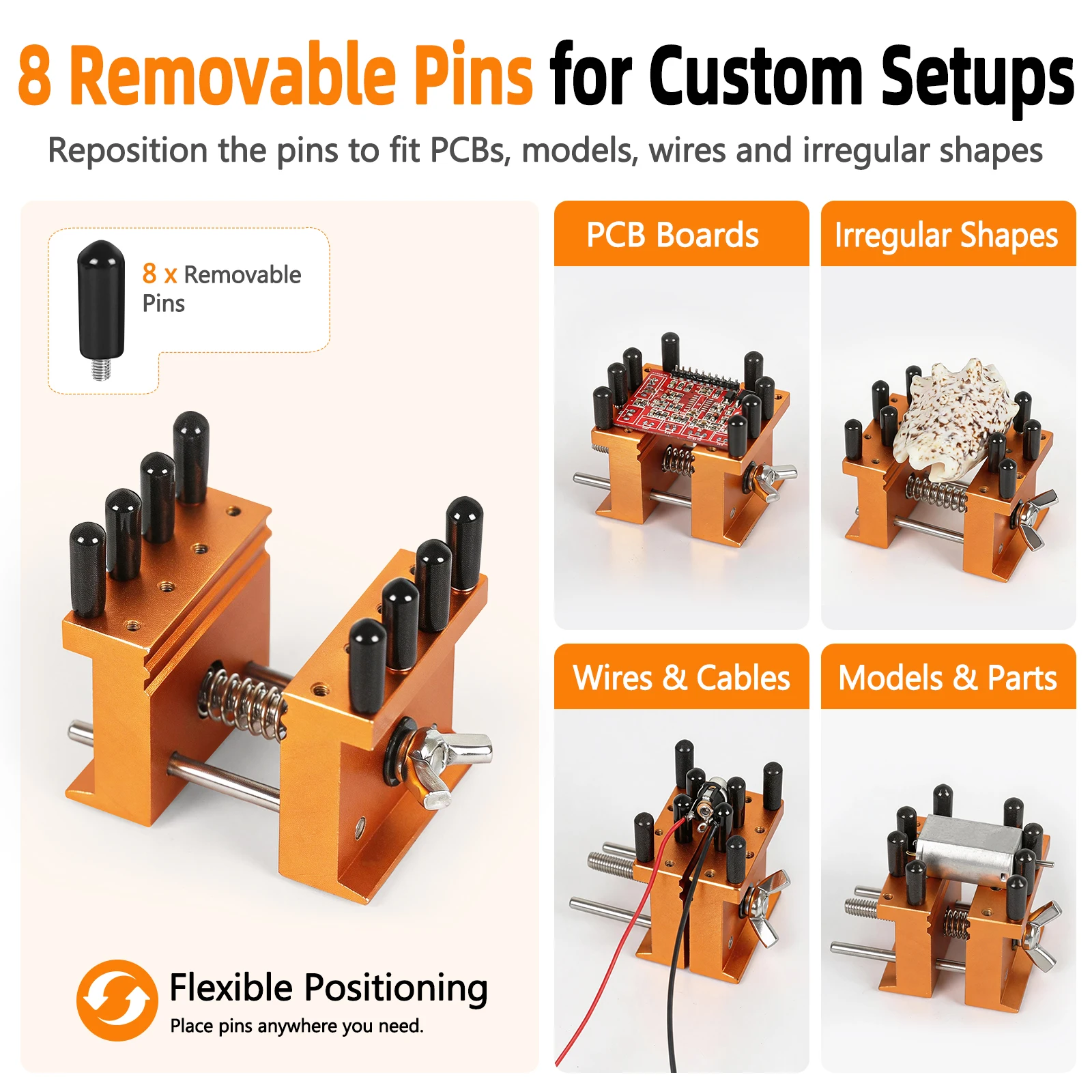 Adjustable PCB Repair Fixture Board Holder Circuit Board Holder Multi Purpose Platform Fixing Tool for Welding Repair/Crafts/DIY