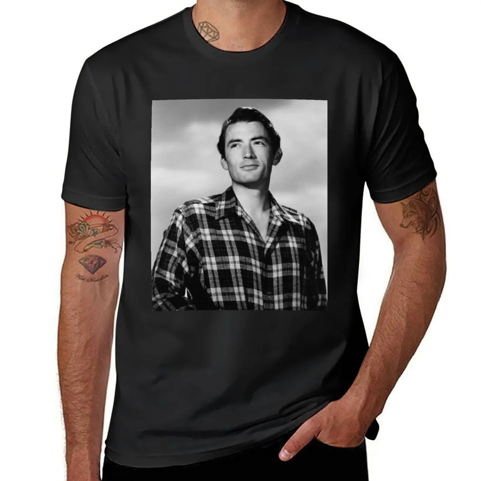 

Gregory Peck T-Shirt vintage new edition customs design your own Personalized t-shirt funny t shirts for men