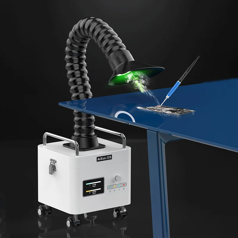 AIXUN ES03 مستخرج الدخان الذكي |   المزامنة التلقائية مع مكواة لحام |   ترشيح 3 مراحل