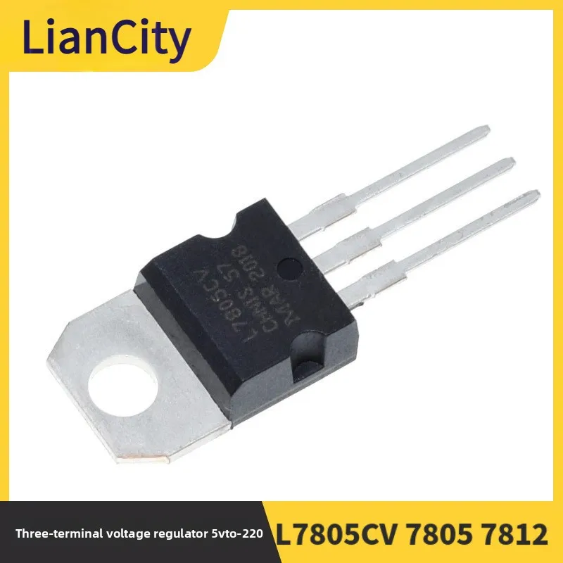 5pcs/L7805CV 7805 7812 Three-Terminal Voltage Regulator Tube 5V TO-220 Triode