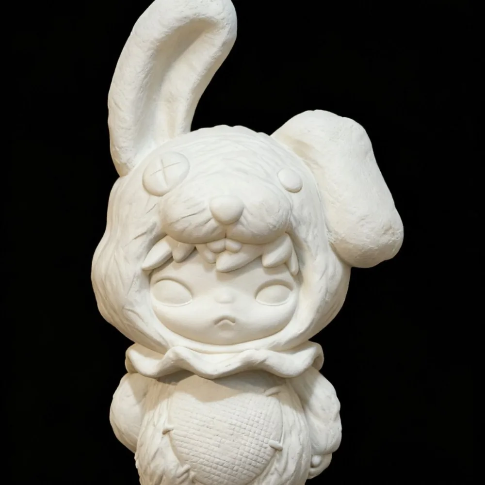 15cm Rabbit Aromatherapy Plaster White Blank Model Handmade DIY Painting Miniature Figurine Decoration Craft Gift