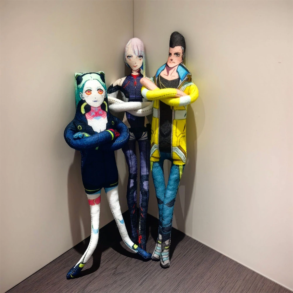 25cm Flexible Body Wire Cosplay Wuthering Waves David Martinez / Lucyna Kushinada / Rebecca Plush Toy Anime Game Plushie Doll