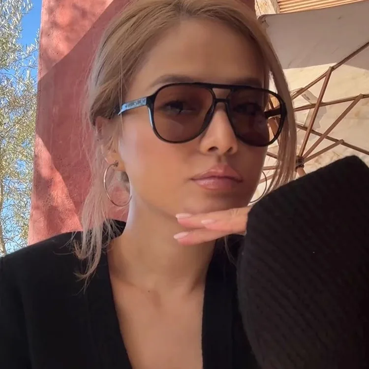 Oculos-de-sol-estilo-piloto-unissex-com-protecao-uv-cor-cha-modernos-e-estilosos-para-mulheres-e-homens-Oculos-de-sol-tran