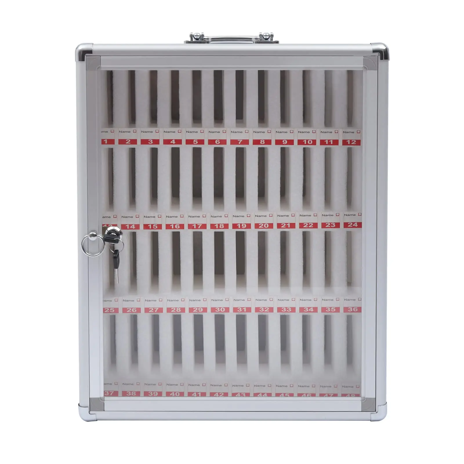 48 ช่องอลูมิเนียมล็อคโทรศัพท์มือถือกล่อง,โทรศัพท์มือถือ Locker สําหรับห้องเรียน,โทรศัพท์มือถือตู้อิสระ/wall-Moun