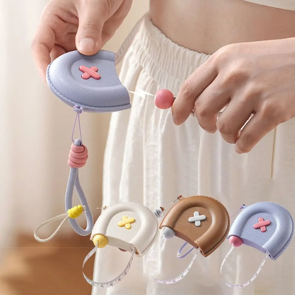 Portable Soft Tape Measure Automatic Retractable Magnetic Clasp Cloth Measuring Tool Easy To Use Double Scale