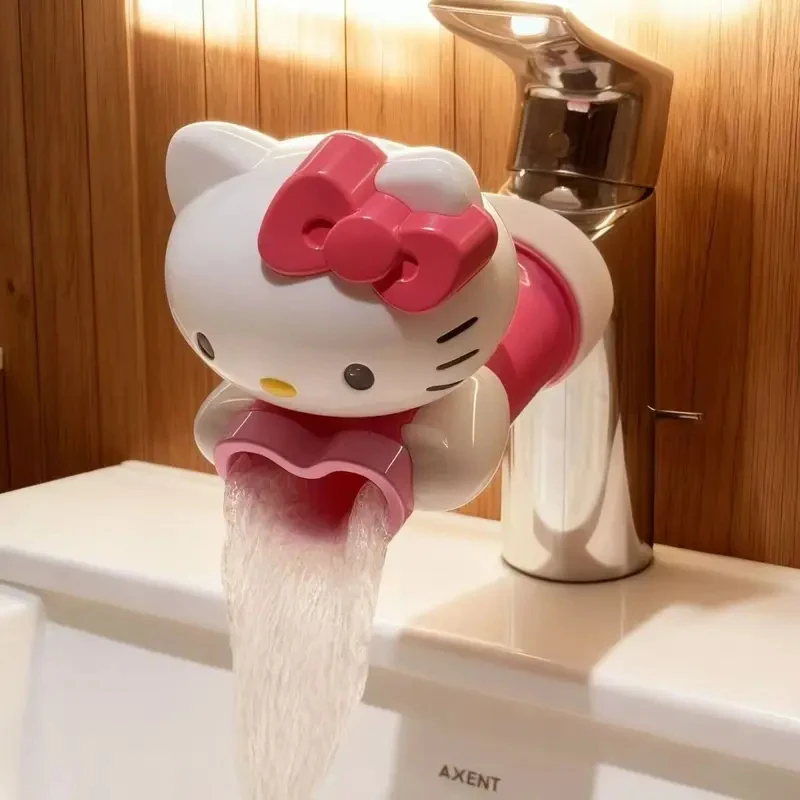 

Cute Cartoon Cat Faucet Extender Kids Hand Washing Helper Anti Splash Tap Extension Nozzle Bathroom Sink Accessories