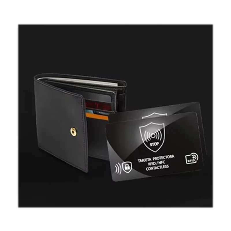 B92B-Blocking Card Holder 10Pcs RFID Anti-Theft Shield Case NFC IC Bank Card Protection Secure Wallet Blocker