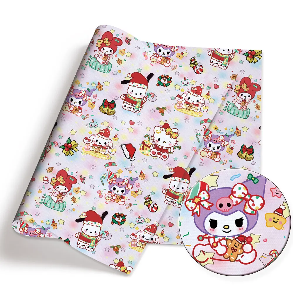 Christmas sanrio fabric 140x50CM Cartoon cotton fabric Patchwork Tissue Kid Home Textile Sewing Doll Dress Curtain Polyester