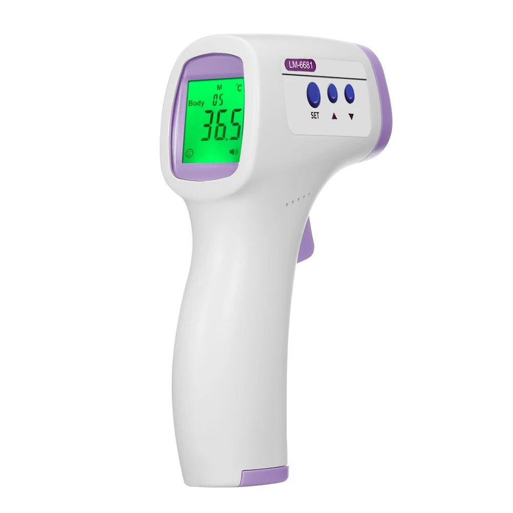 Thermometer Infrared Digital LCD Body Measurement Forehead Ear Non-Contact Fever Measure Tool IR for Baby Adult