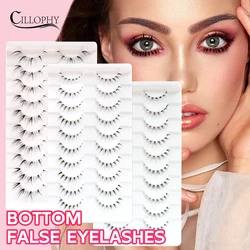 Bottom False Eyelashes Lower Lash Extensions 10 Pairs Under Fake Lashes Strip Manga Natural Look Pack Soft Make Up For Women