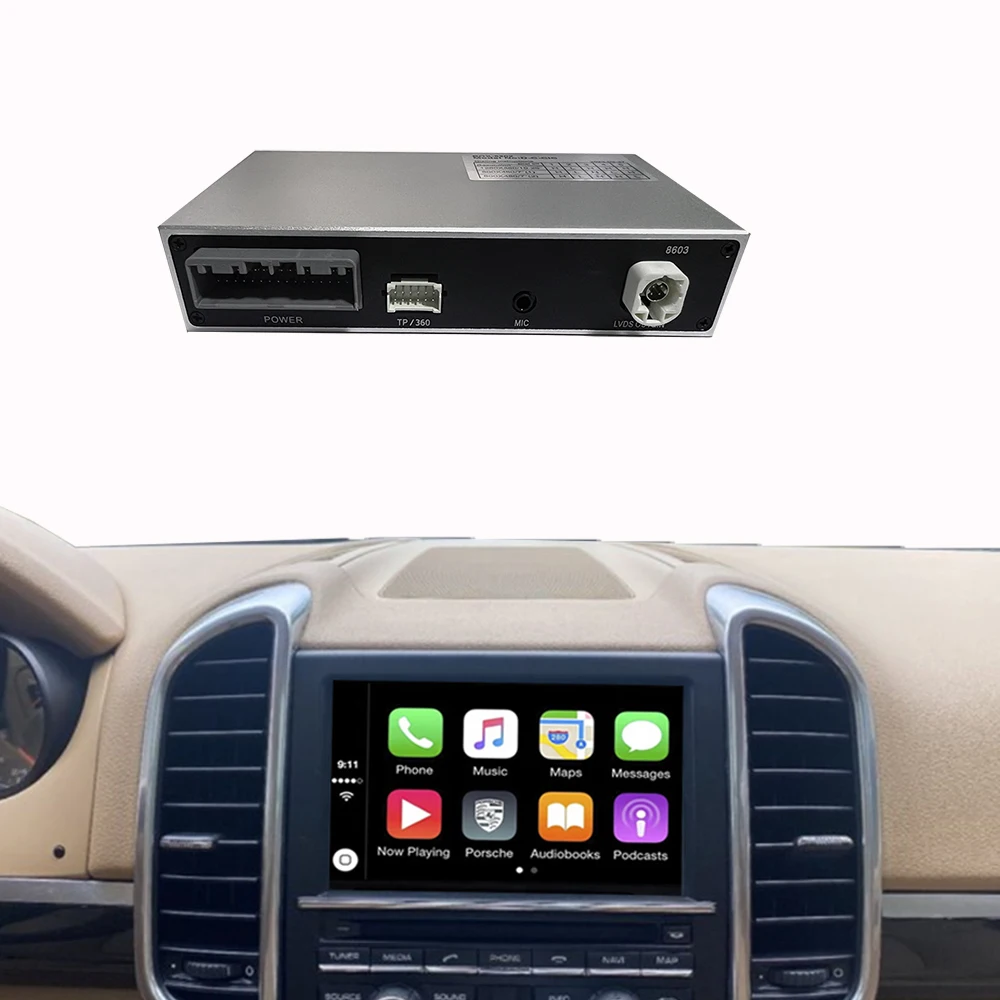 Wireless Smart Carplay Box for Porsche Cayenne Boxster Panamera PCM4.0 Android Auto Car Play Interface Car Radio