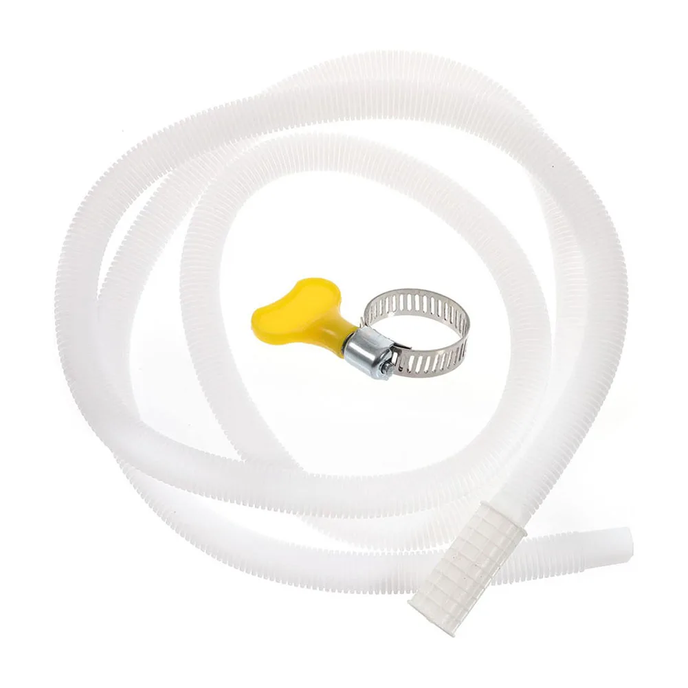 Plastic Pipe Clamp Water Inlet Pipe 2/5M Air Conditioner TPE Washing Machine Water Inlet White Portable Cooling