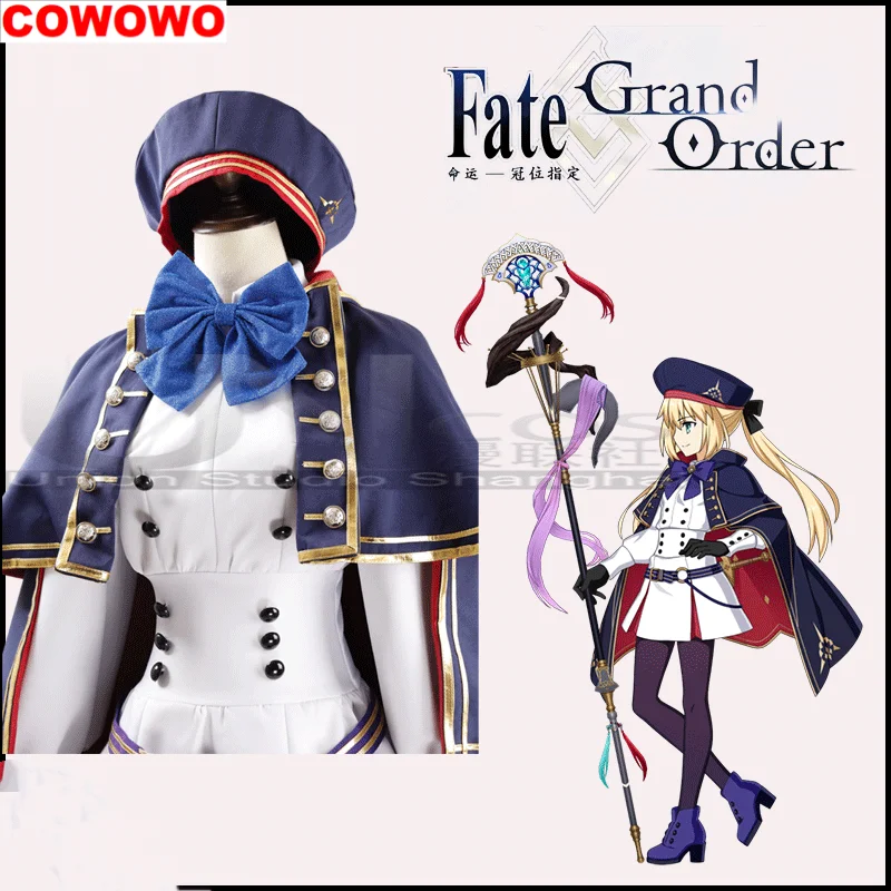 COWOWO Fgo Caster Altria Pendragon أزياء تنكرية كوس لعبة أنيمي زي حفلة الهالوين لعب دور الملابس الملابس