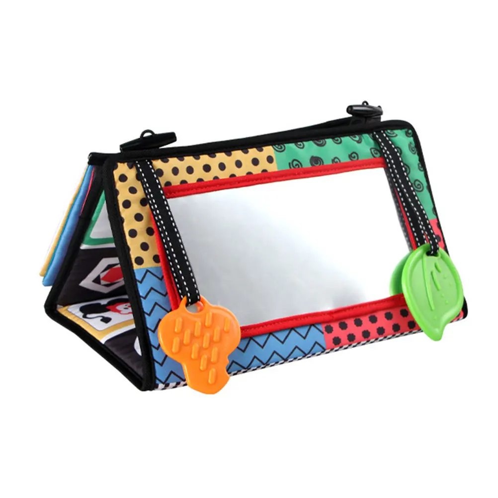 

Развивающая тканевая книжка для новорожденных 0-12 месяцев: шуршащие игрушки, высококонтрастные элементы, для развития моторики и игр на животике