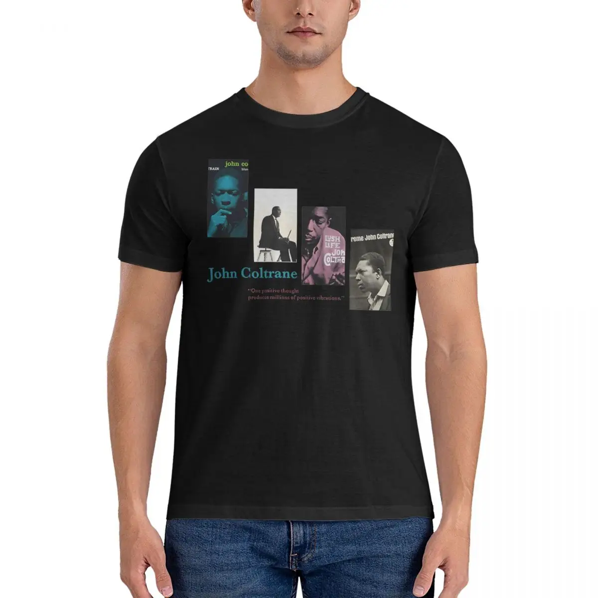 Футболка мужская из натурального хлопка, с коротким рукавом и круглым вырезом