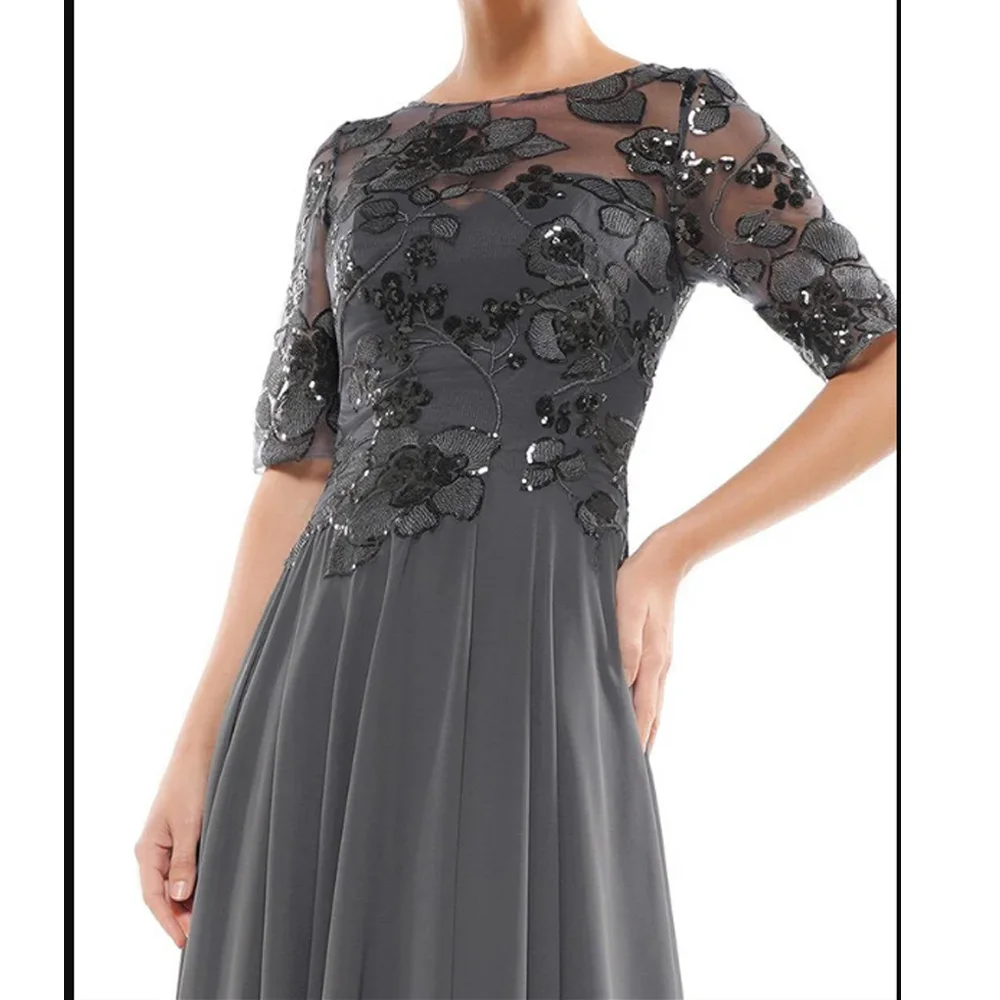 

﻿ Customized Mother of the Bride Dress Lace Vintage Guest Gown Elegant A Line Chiffon Wedding Guest Dress 2026