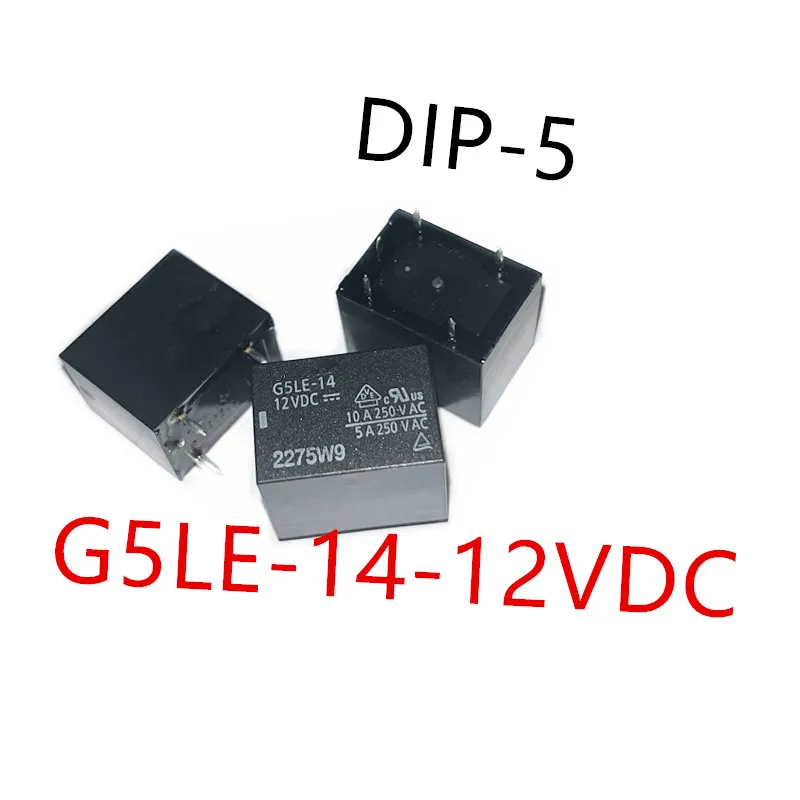 10piece  G5LE-14-5VDC 、G5LE-14-12VDC 、G5LE-14-24VDC  DIP-5  10A  New power relay  G5LE-14 DC12 、G5LE-14 DC24 、G5LE-14 DC5