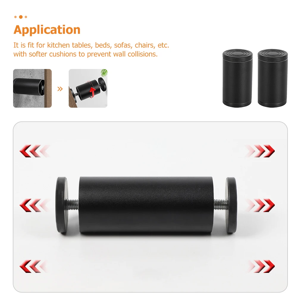 

2 Pcs Bumper Bed Frame Stabilizer Headboard Stopper Adjustable Anti-shake Tool Shaking Support Aluminum Alloy Bracket