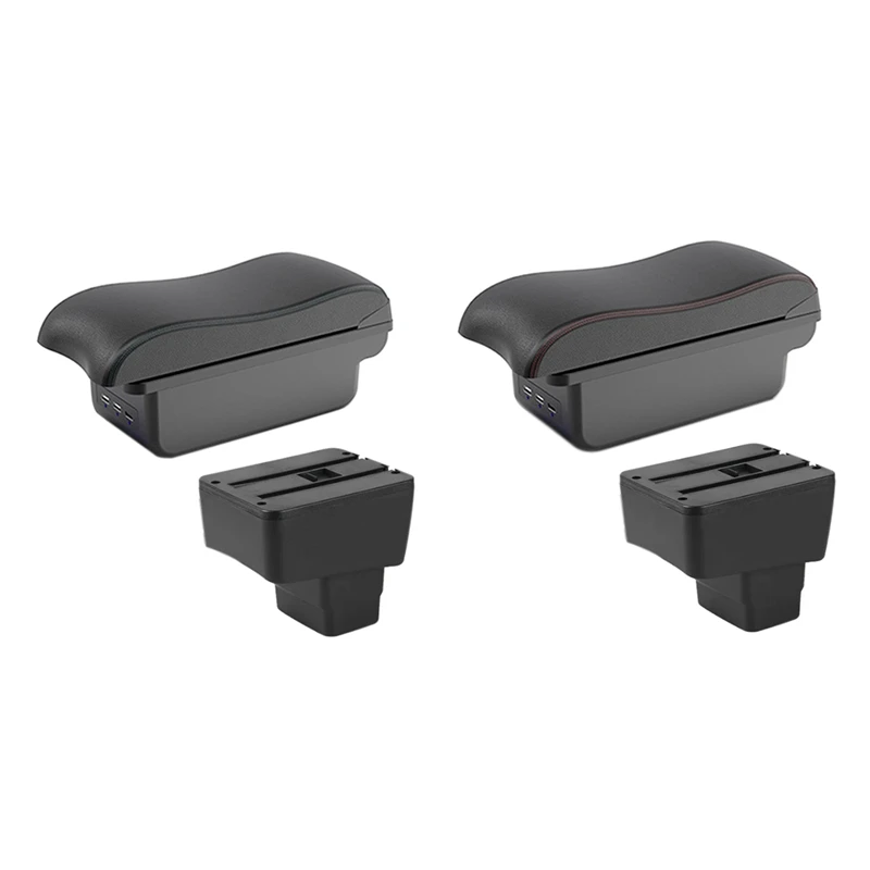 For MAZDA CX-3 Armrest For Mazda 2 Skyactiv Version Cx3 Car Armrest Box Storage Box Curved Surface Leather