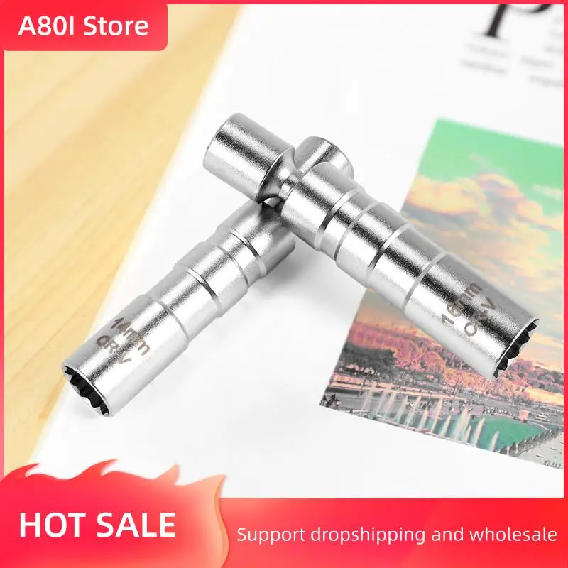 

A80I 14MM & 16MM Thin Wall Magnetic Swivel Spark Plug Socket - 3/8-Inch Drive 12-Point Spark Plug Socket Removal Tool - Swivel E