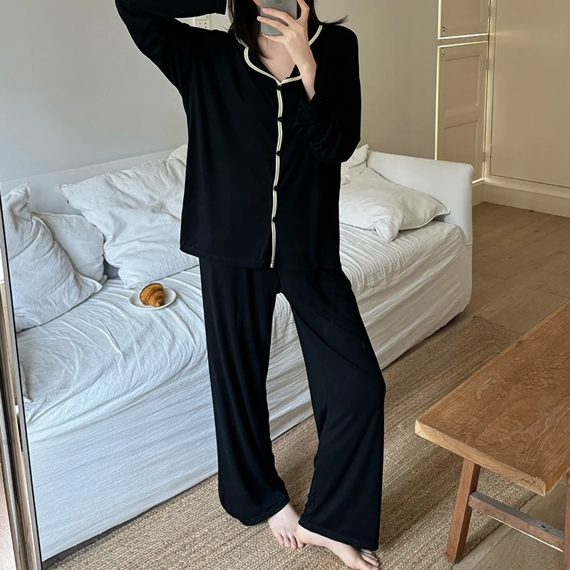 

Комплекты пижам Y2K для женщин: классические, формальные, зимние, модные, из твила, с золотистой отделкой, круглым вырезом, длиной до икр, антистатические, для работы и торжественных случаев