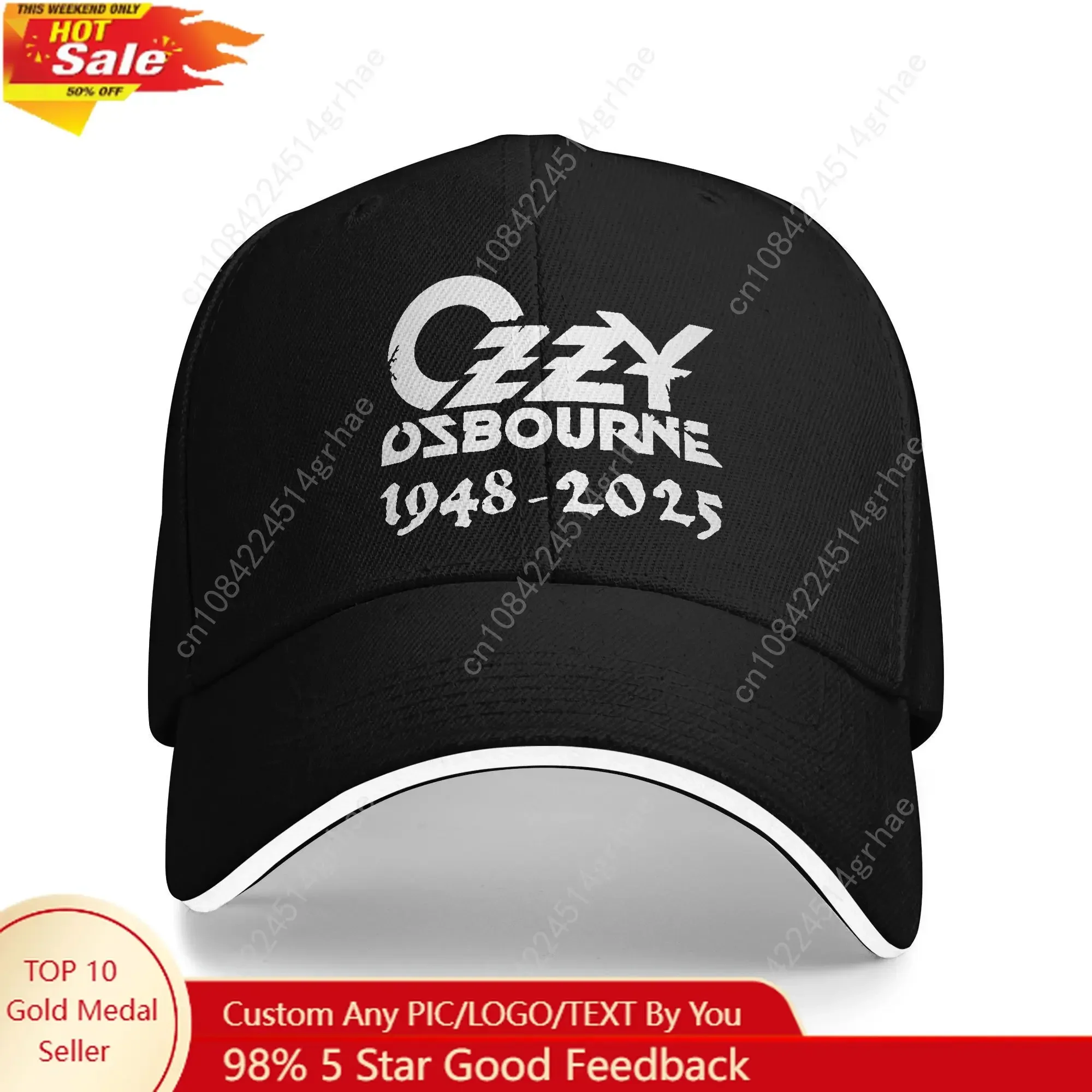 

Ozzy Osbourne No More Tour Sandwich Hat Unisex ,Sport,Baseball Caps Hats Adjustable Snapback Caps Hat Winter Caps