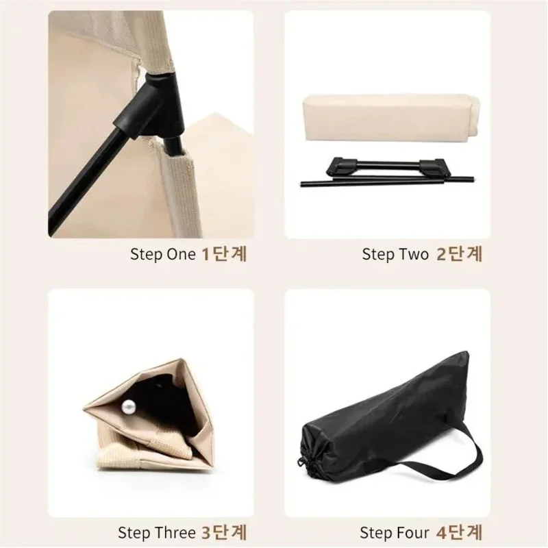 2025 складной одиночный ленивый стул для кемпинга с подушкой на спинку, уличная садовая парковая пляжная мебель для пикника