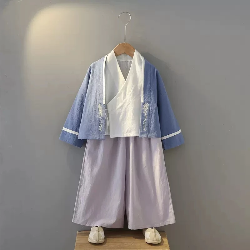 

Children's Hanbok Autumn Boys' Tang Suit 2022 New Girls' Chinese Style National School Uniform Ethnic Suit